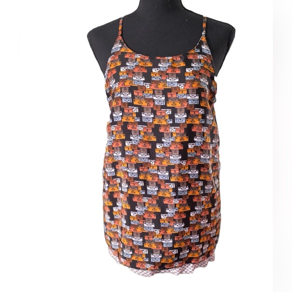 Anthropologie Porridge Layered Suitcase Tank Top Women Medium Split Back - Picture 11 of 11